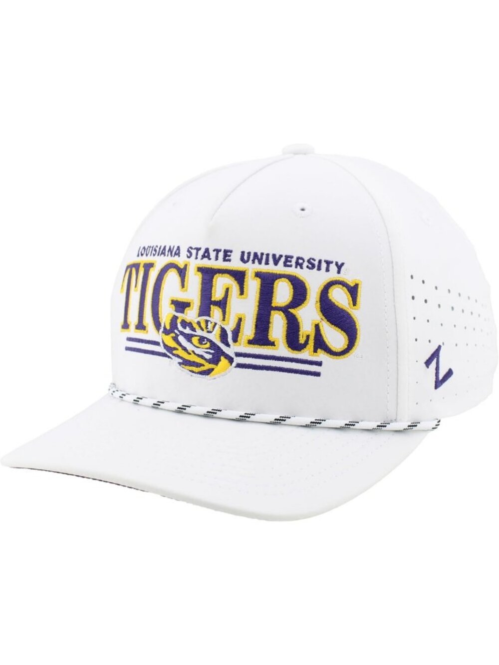 Unisex NCAA Officially Licensed Rope Snapback Hat - Performance Regalia, White